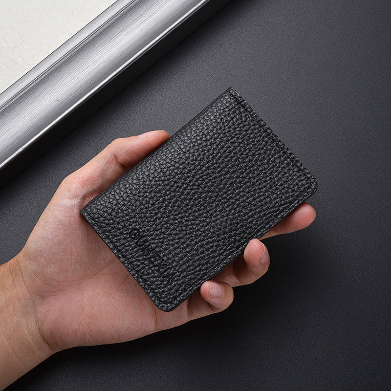 Textured Leather Cardholder Stornfield