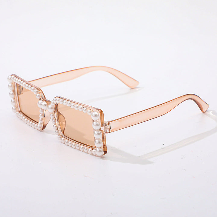 Pearl-Embellished Retro Sunglasses Stornfield
