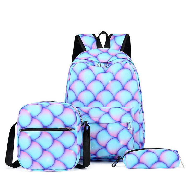 Stylish backpack with matching crossbody bag and pencil case Stornfield
