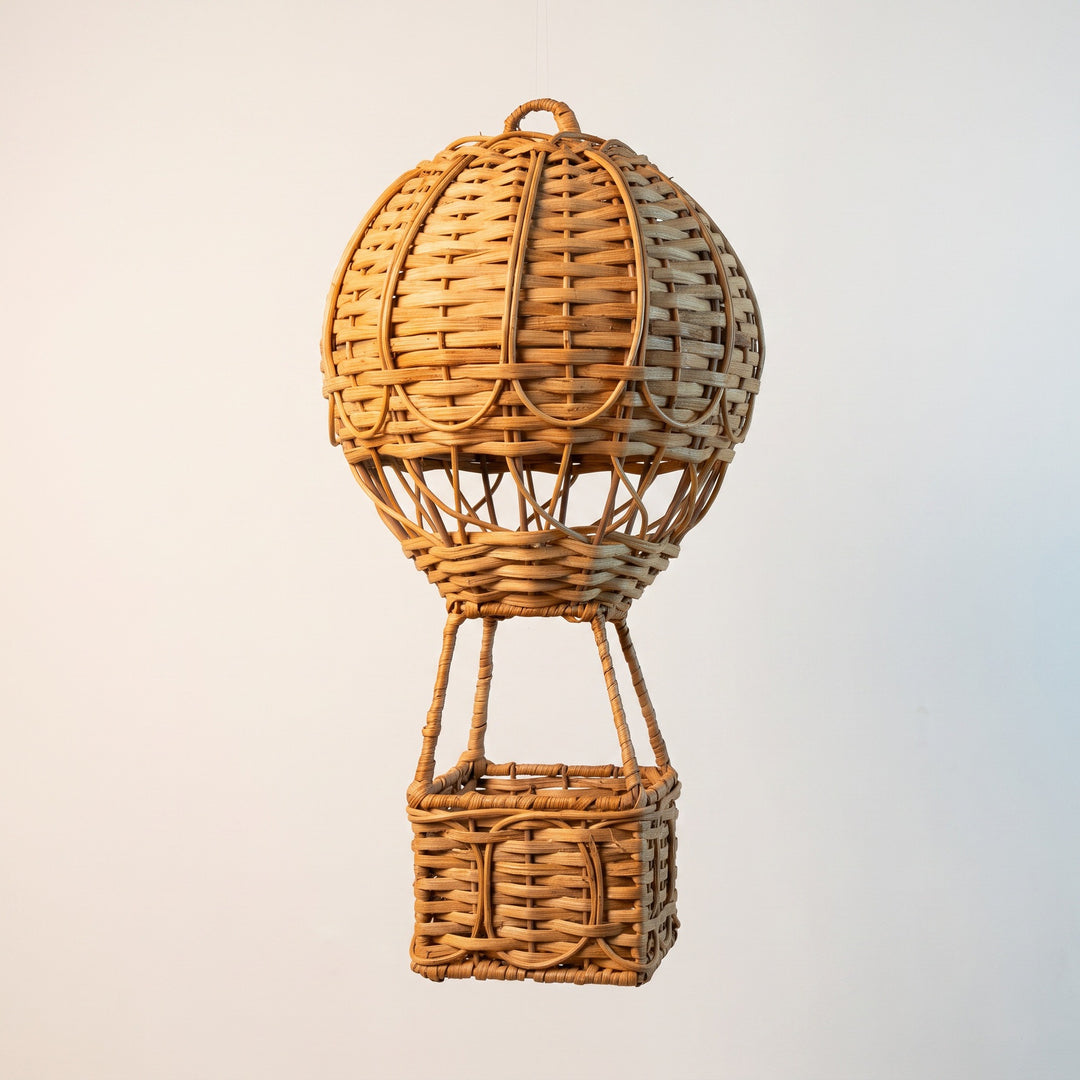 Handwoven storage basket in hot air balloon design Stornfield