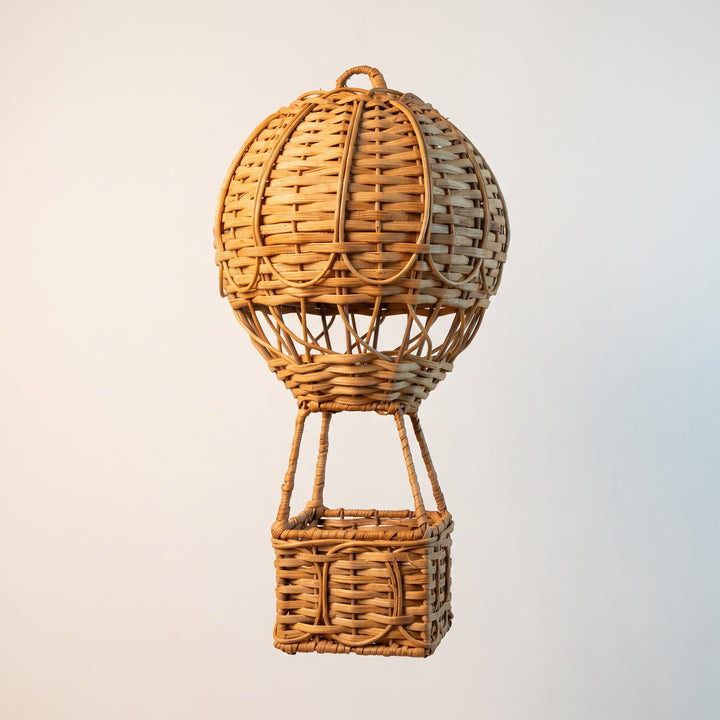 Handwoven storage basket in hot air balloon design Stornfield