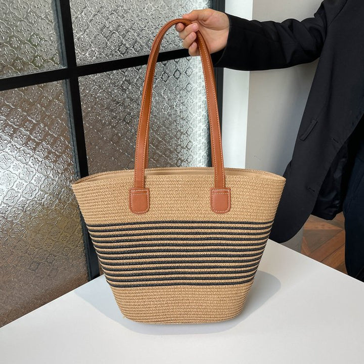 Structured raffia beach bag Stornfield
