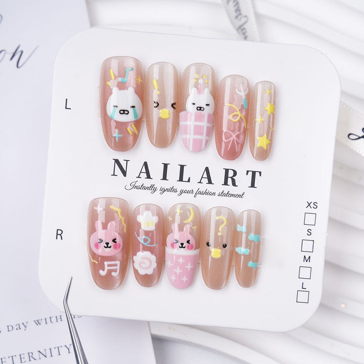 Artificial nails with elegant ombre finish Stornfield