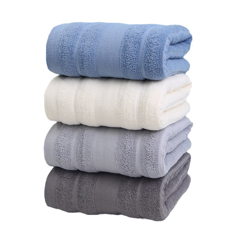 Luxury terry bath towel with elegant striped pattern Stornfield