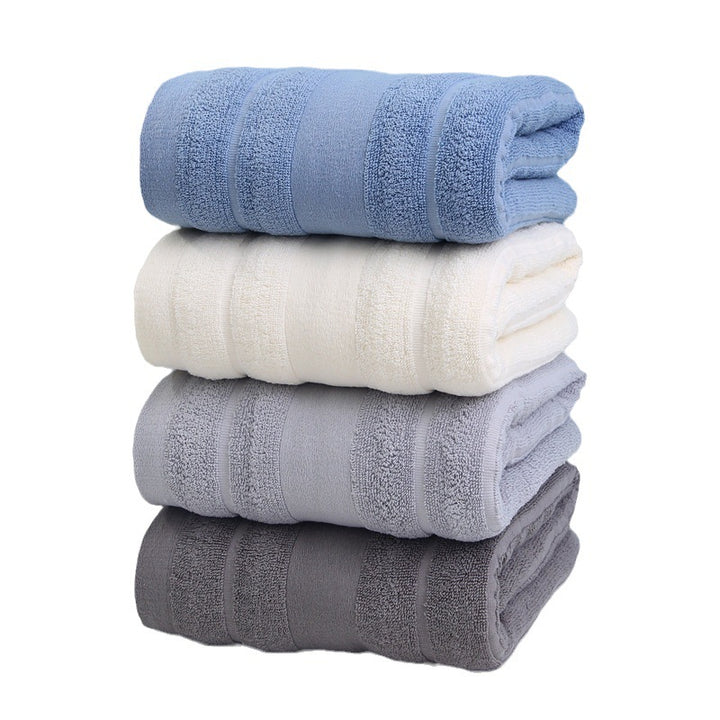 Luxury terry bath towel with elegant striped pattern Stornfield