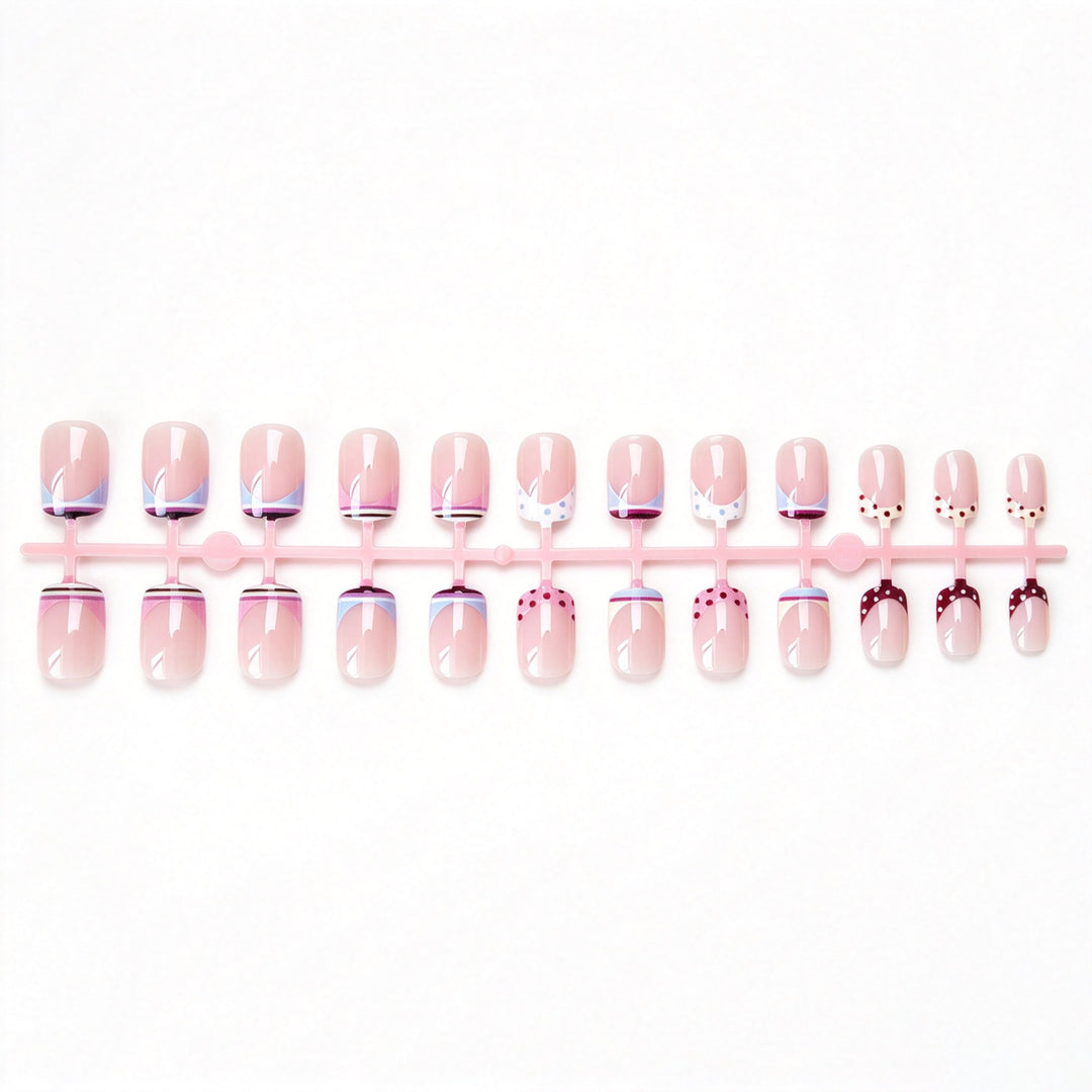 Trendy French Tip Nail Art Set