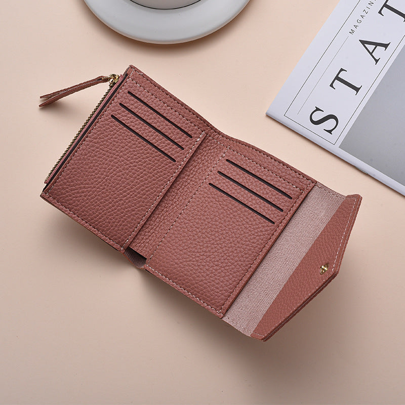Textured Leather Coin Wallet Stornfield