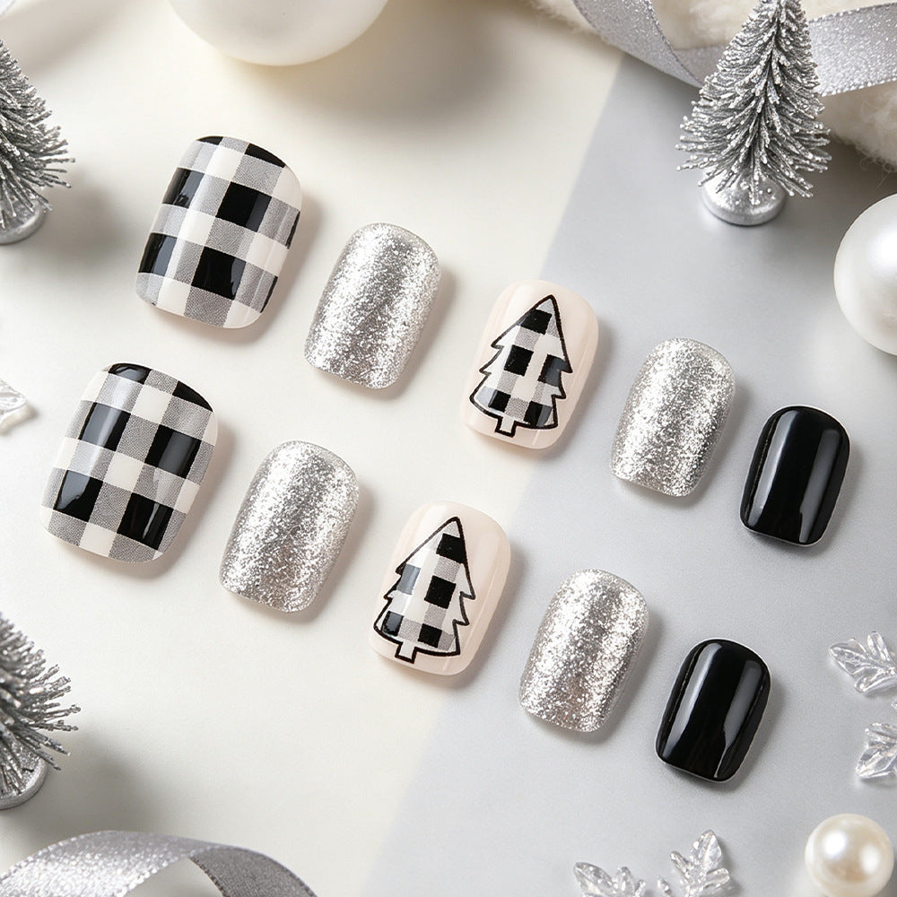 Festive Nail Art Kit with Holiday Tree Designs Stornfield