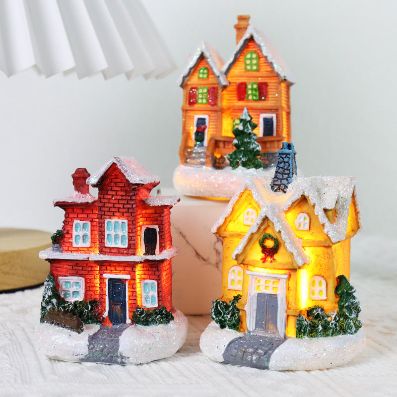 Illuminated Winter Cottage Figurine