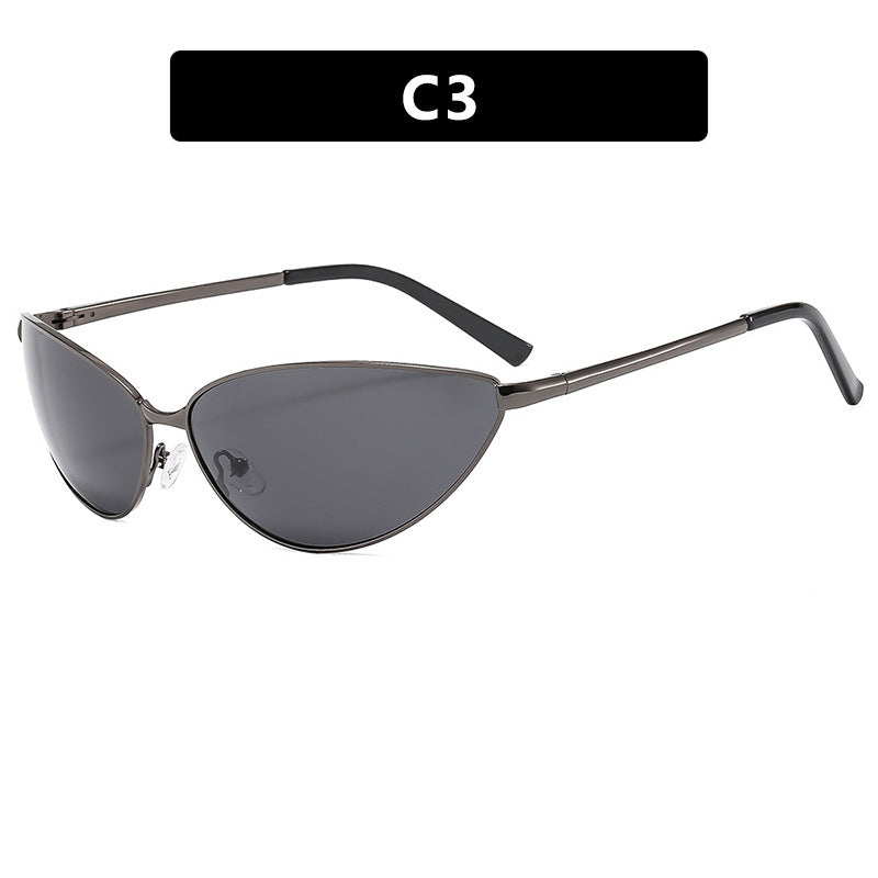 Women's Cat-Eye Sunglasses with Fashionable Metal Frame Stornfield