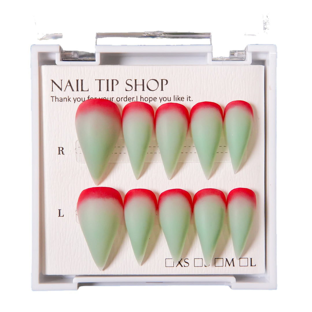 Stiletto Press-On Nail Set with Ombre Tip Design