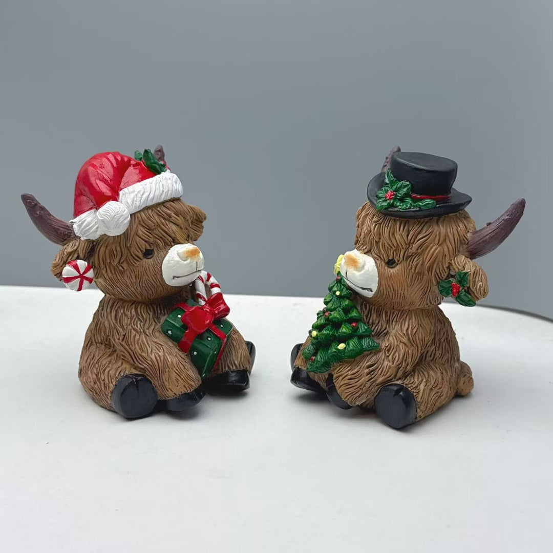 Decorative Highland Cow Figurine Stornfield