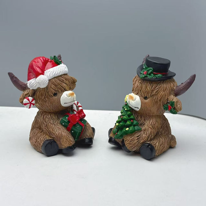 Decorative Highland Cow Figurine Stornfield