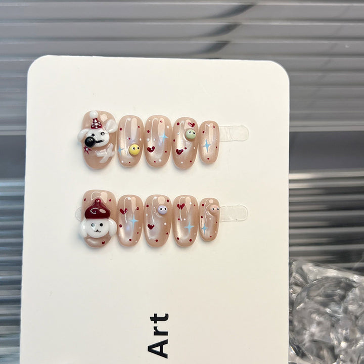 Whimsical Decorative Press-On Nail Art Set