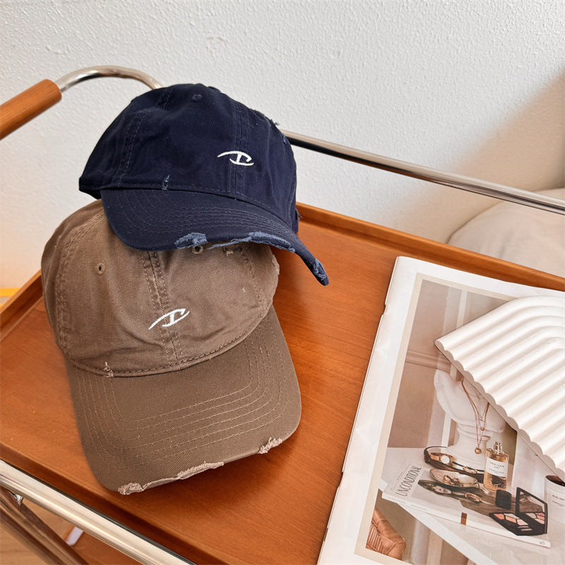 Men's Distressed Cotton Baseball Cap Stornfield