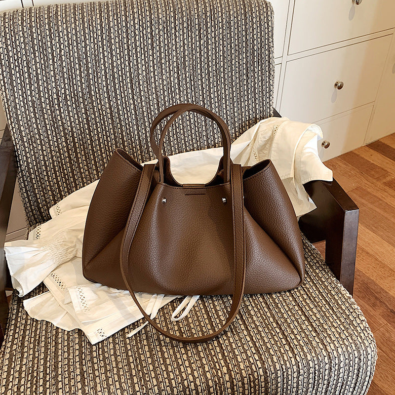 Versatile Leather Tote Bag