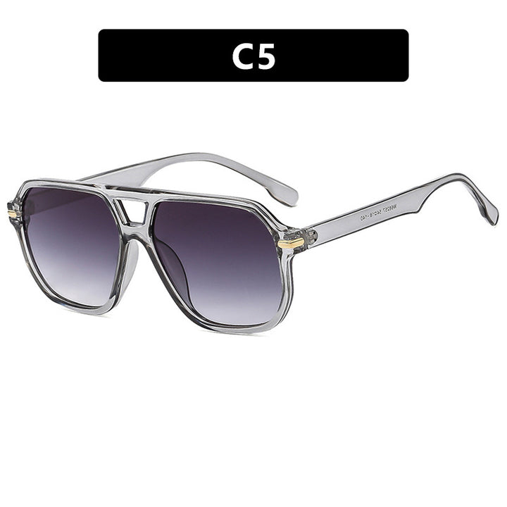 Women's fashionable sunglasses with square frame and eye-catching lenses Stornfield