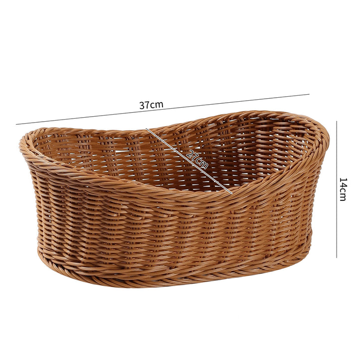 Unisex Elegant oval storage basket made of natural materials Stornfield