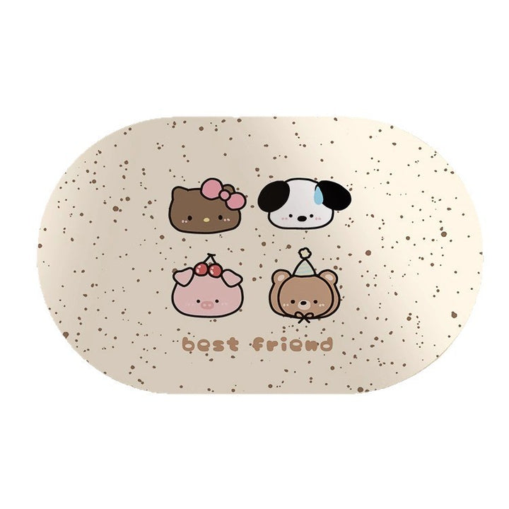 Cute Kitty-Themed Memory Foam Bath Mat Stornfield