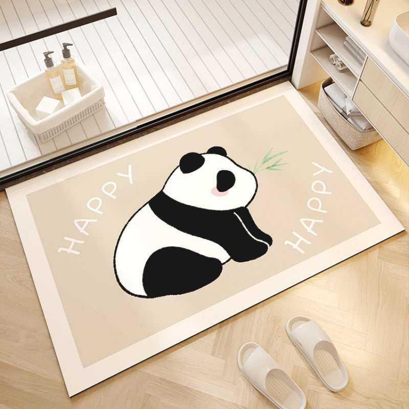 Playful Panda-Themed Welcome Mat Stornfield