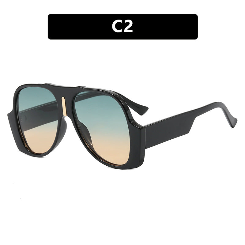 Women's square sunglasses with unique animal pattern frame and UV protection Stornfield