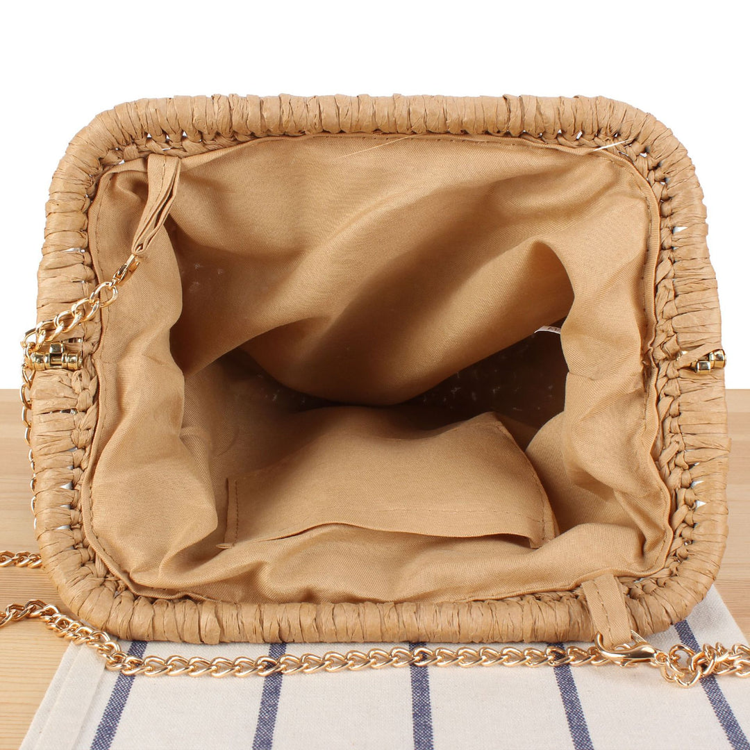 Designer shoulder bag with elegant pleated pattern Stornfield