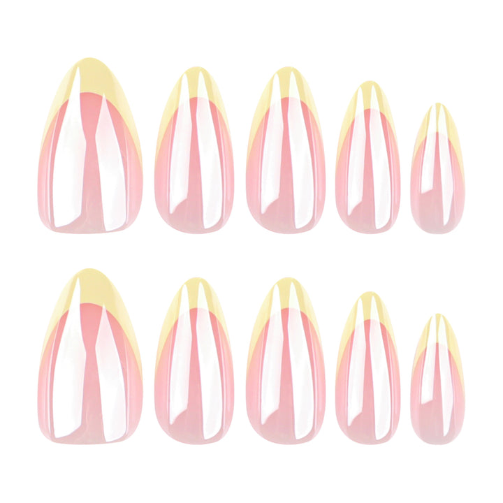 Artful Nail Extensions with Shimmering Ombre Effect Stornfield