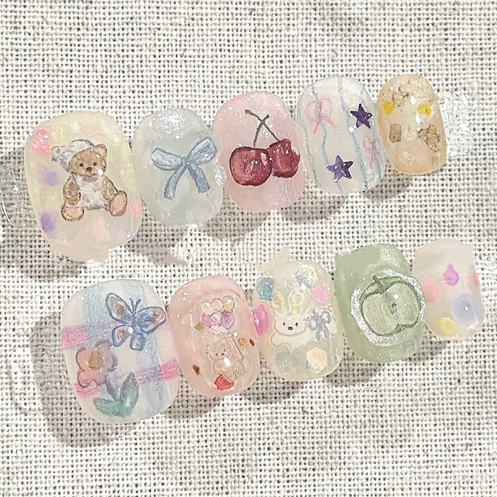 Creative Press-On Nail Art Design Kit