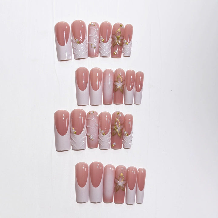 Luxury 3D Floral Nail Extensions Stornfield