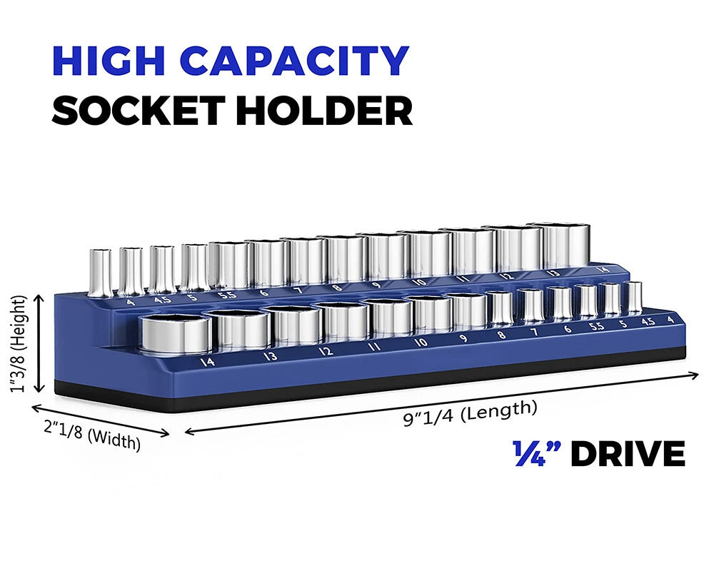 Heavy-Duty Magnetic Socket Organizer Stornfield