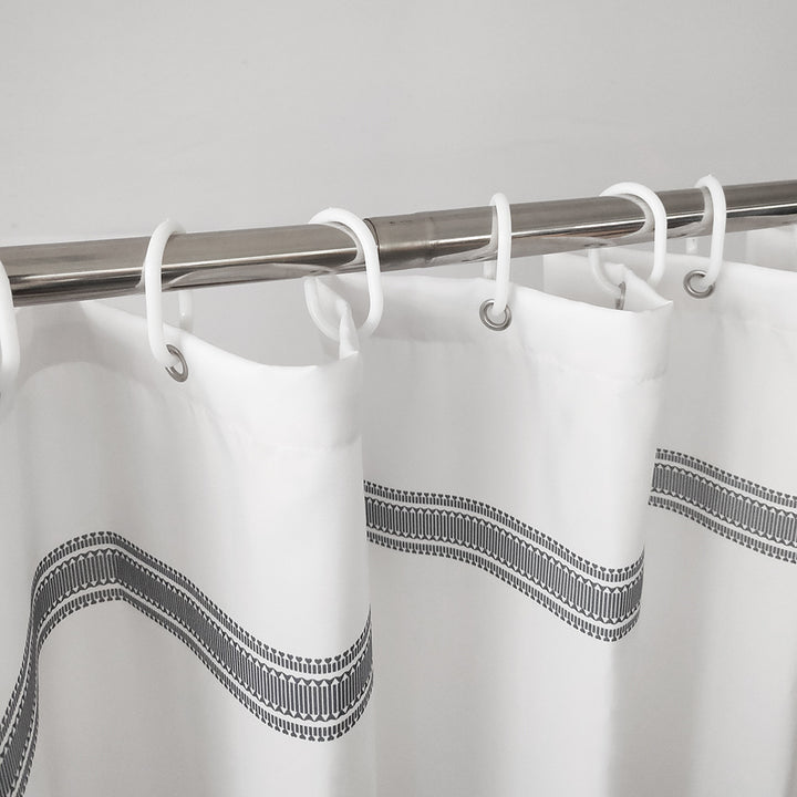 Textured Fringe Shower Curtain Stornfield