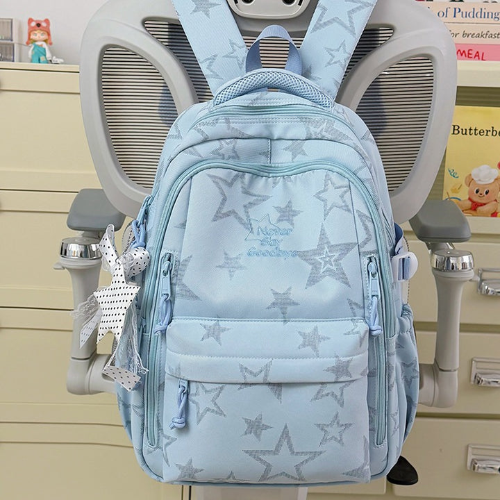 Stylish Star-Embellished School Backpack Stornfield