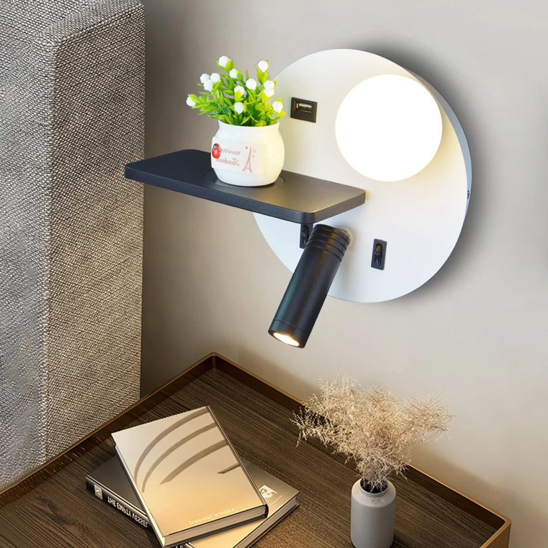 Multifunctional Wall Lamp with Wireless Charging