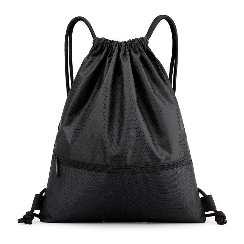 Honeycomb Patterned Drawstring Gym Bag Stornfield