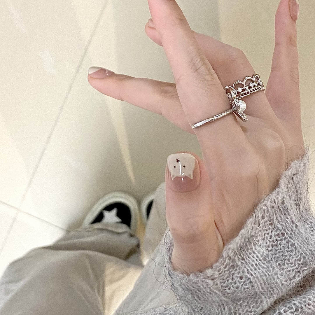 Cute Animal-Themed Press-On Nail Set