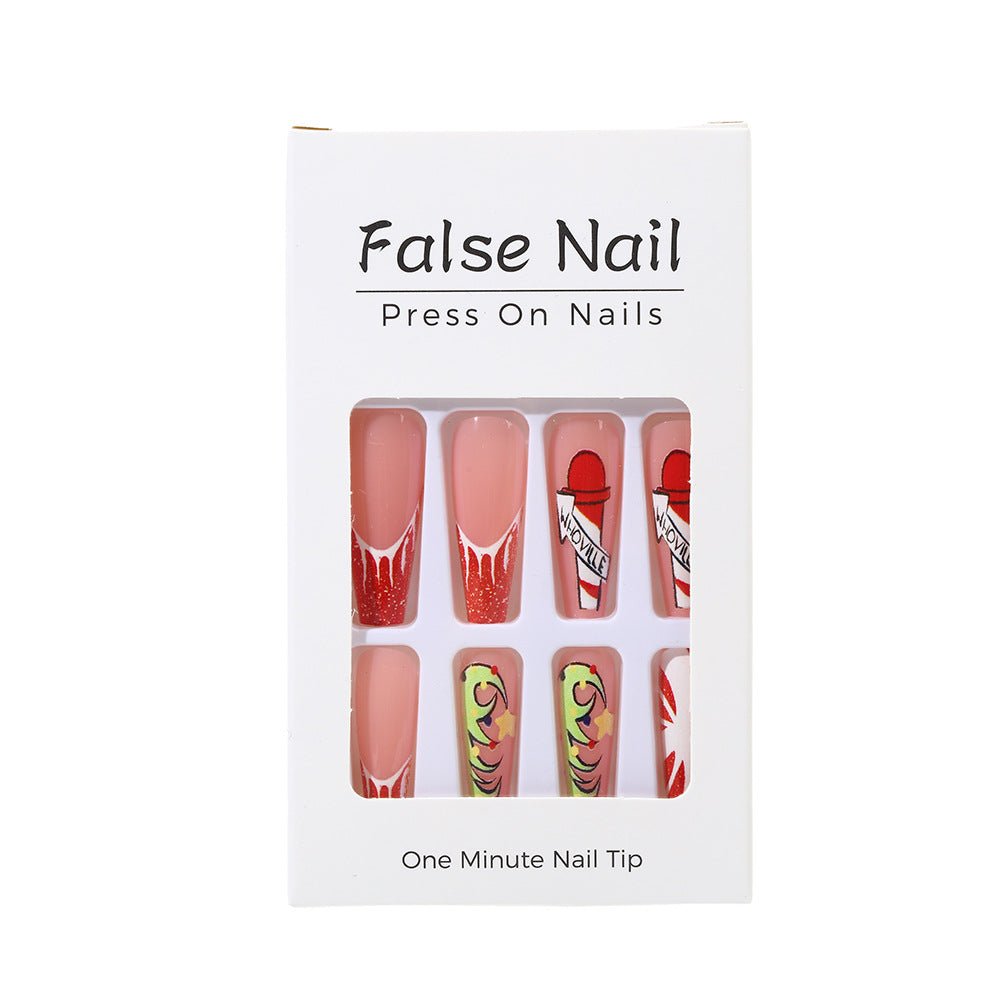 Creative Nail Art Set with Festive Christmas Motifs Stornfield