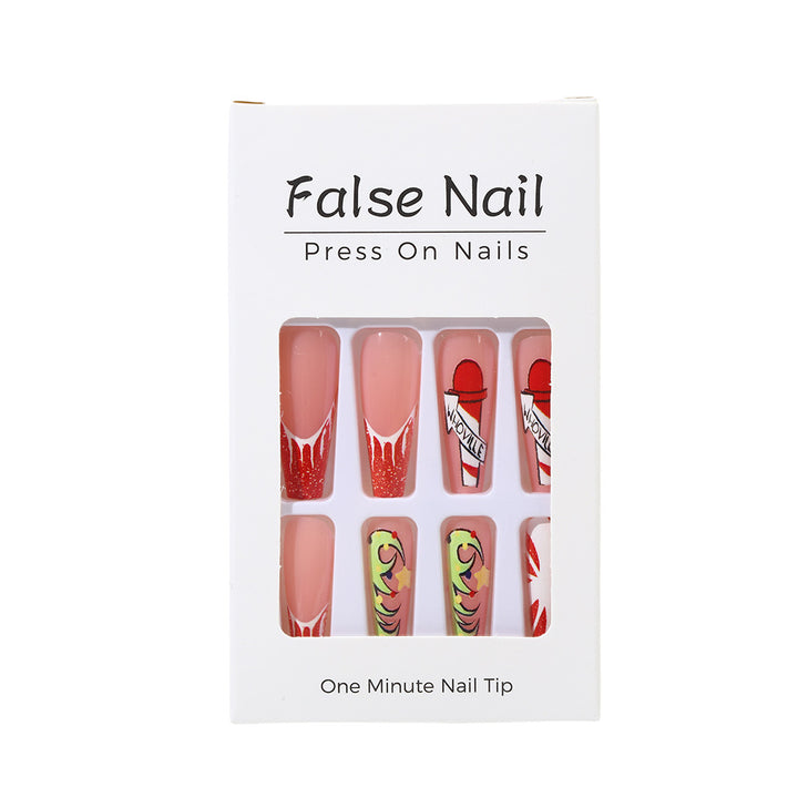 Creative Nail Art Set with Festive Christmas Motifs Stornfield