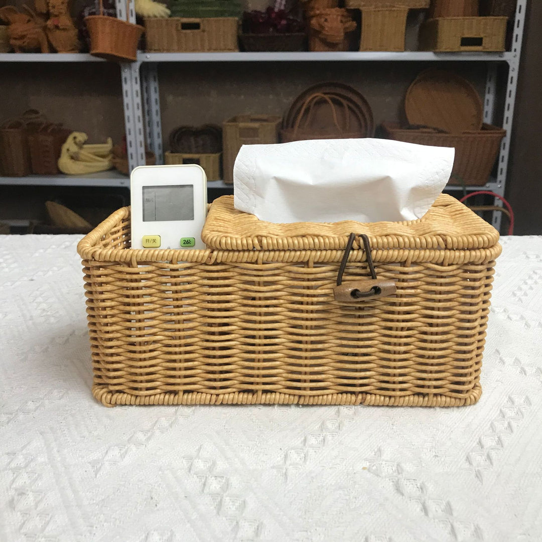 Ladies Organizer Basket with Tissue Box Stornfield