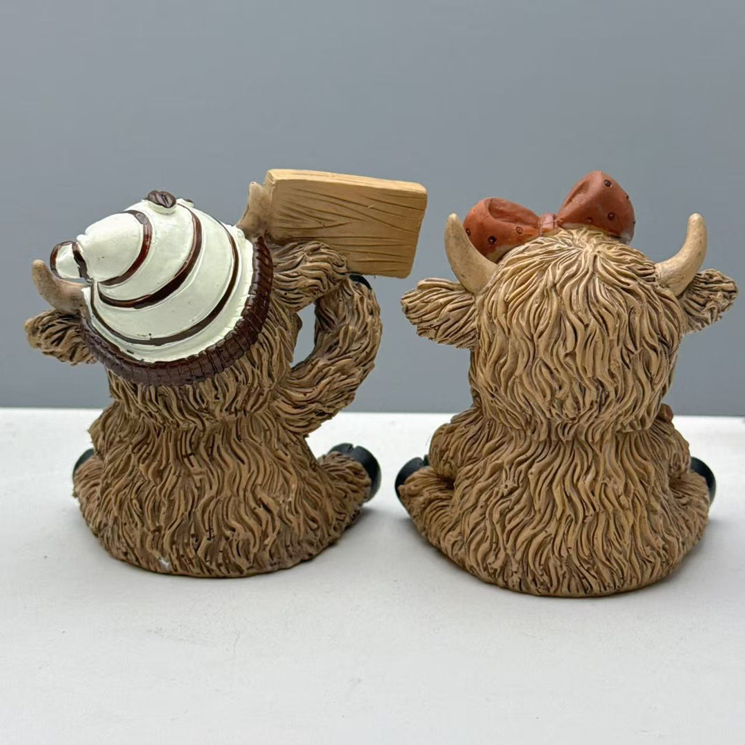 Decorative Highland Cattle Coffee Figure Stornfield