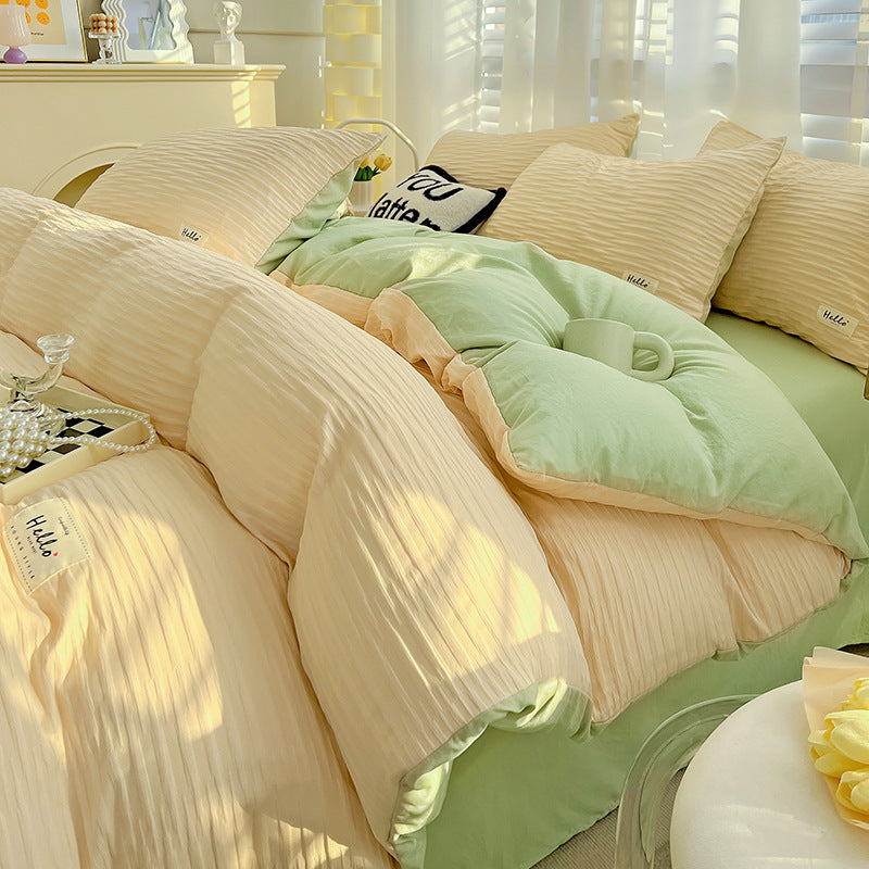 Luxurious Textured Bedding Set