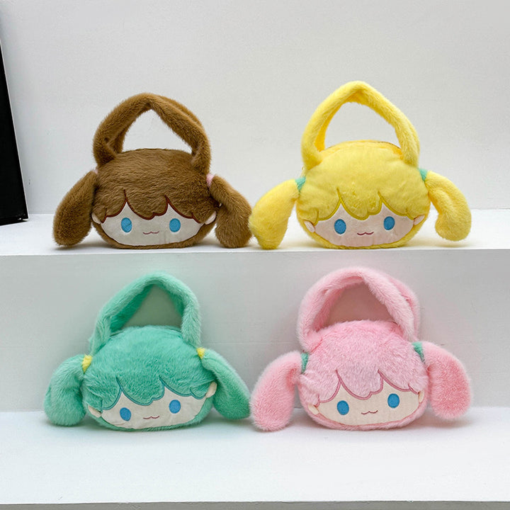 Playful plush handbag with ears and character design Stornfield