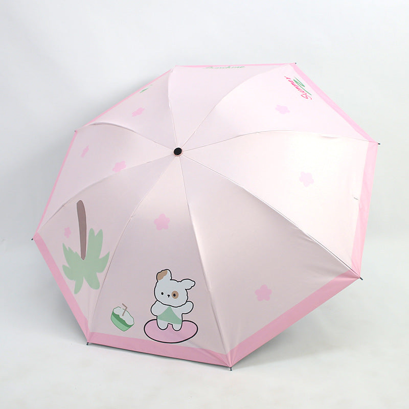 Ladies Folding Umbrella with Cute Design Stornfield
