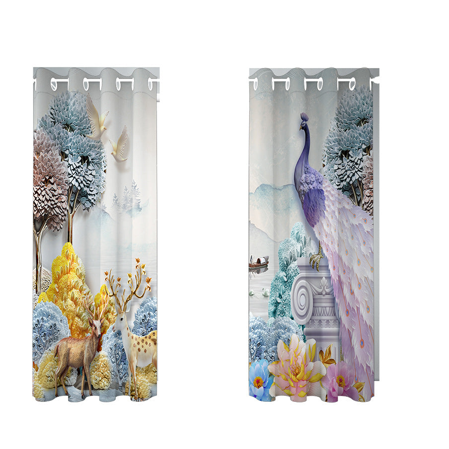 Artistic Fantasy Print Shower Curtain Stornfield
