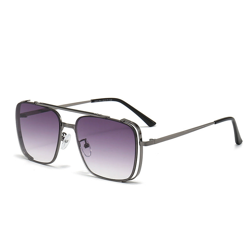 Women's fashionable square sunglasses with elegant metal frame Stornfield