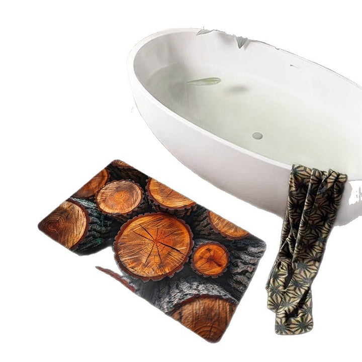 Natural Wood Grain Bath Mat Stornfield