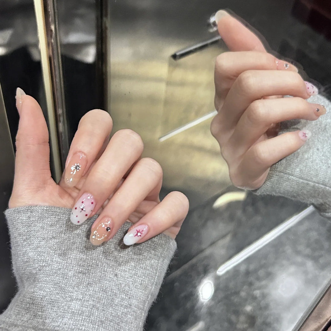 Artistic Press-On Nail Design