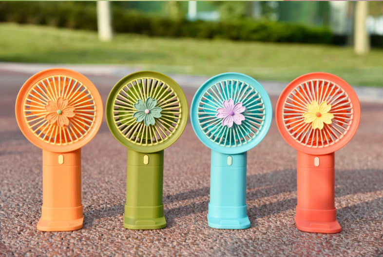 Unisex Portable Mini Hand Fan with Attractive Floral Pattern Stornfield