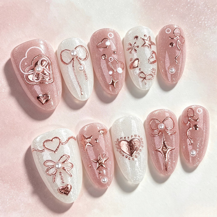 Decorative Press-On Nail Art Collection