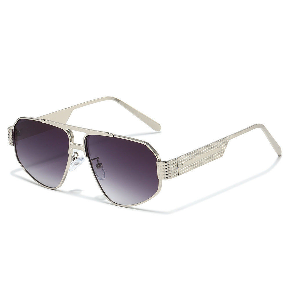 Fashion-Forward Geometric Aviator Sunglasses Stornfield