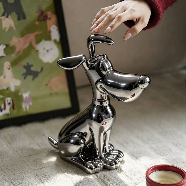 Decorative Dog Figurine for Indoor Home Decor